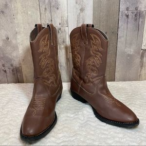 Deer Stags Ranch Cowboy Boots
